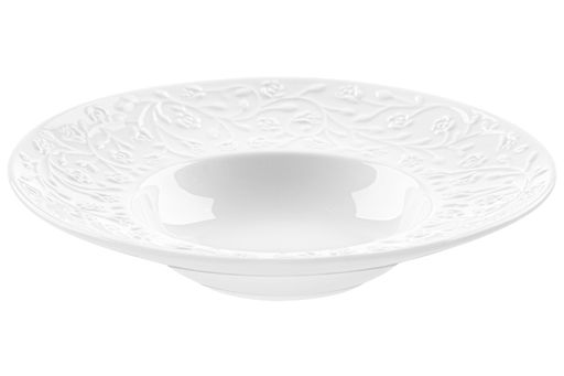 Тарелка глубокая Elan Gallery Веточки-цветочки фарфор 25×25×5.5 см фото 11