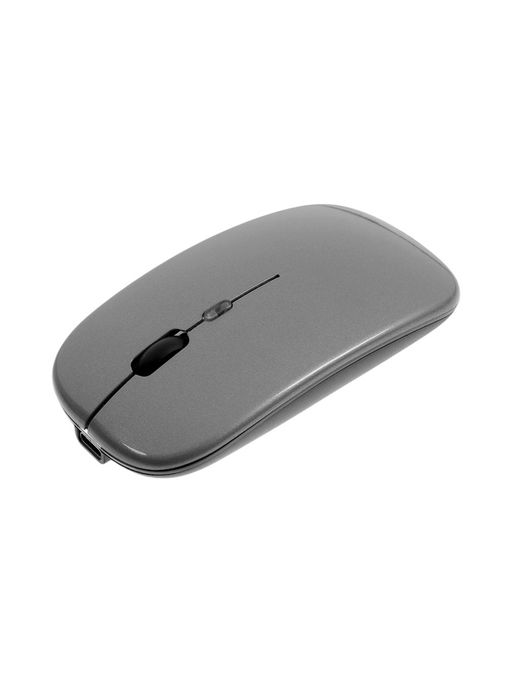 Мышь MB-2.4 беспроводная, оптическая, подсветка, 800-1600 dpi, USB, Bluetooth, серая