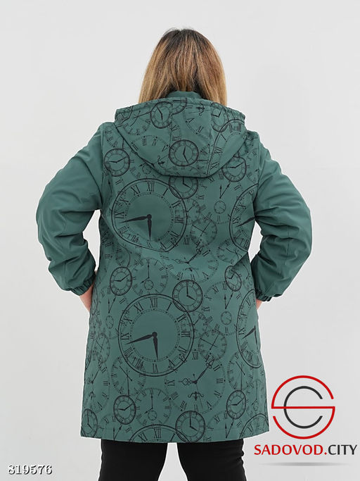 Удлинённая куртка с двойным замком