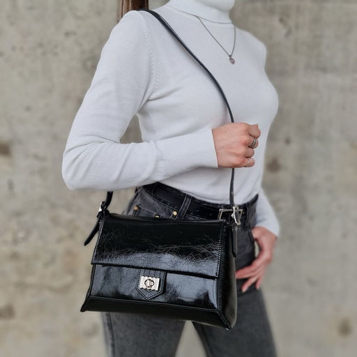 Женская кожаная сумка через плечо 0050-1 - Cidirro фото 4