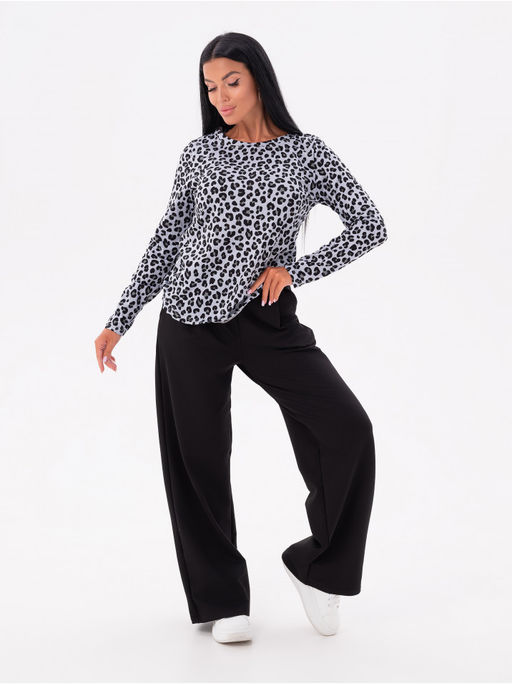 Лонгслив Леопард женский коричневый - София фото 15