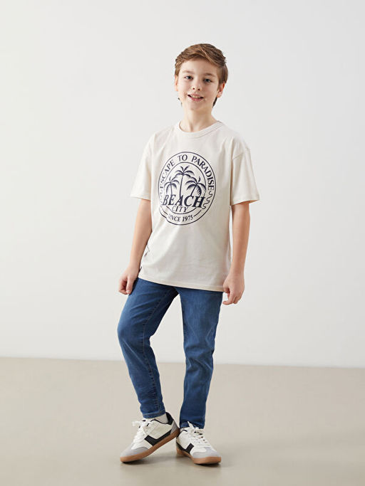 Beli Ayarlanabilir Lastikli Erkek ?ocuk Jean Pantolon