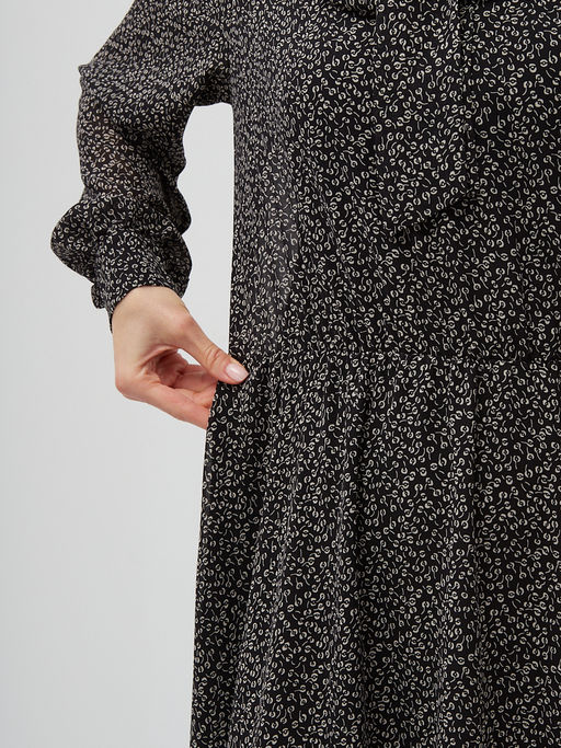 Платье шифон резинка+галстук