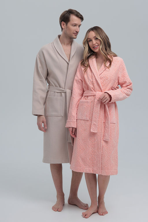 Халат жаккардовый стриженный (велюр) односторонний женский - Vladi collection фото 15