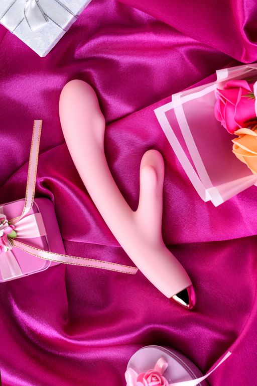 Вибромассажер Eromantica MERYL, силикон, розовый, 22,5 см