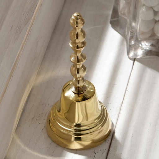 Колокольчик Валдайский Позвонок №4, полированный, с длинной ручкой, d=48 мм - Simaland фото 2