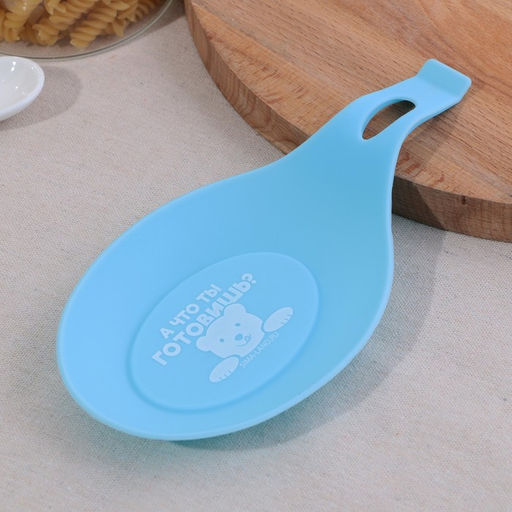 Подставка под ложку «Что готовишь?», силикон, 20×9 см