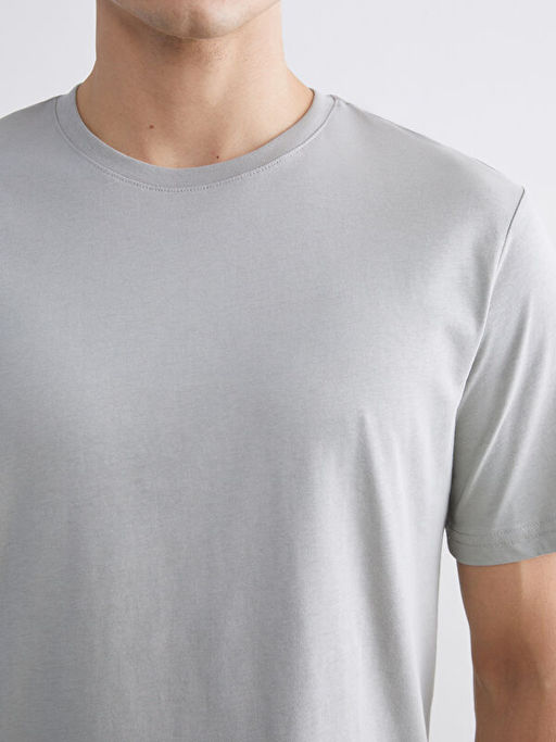 Bisiklet Yaka Penye Erkek Ti??rt