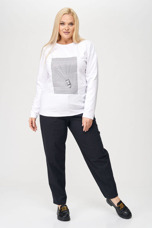 Джемпер SOVA 11204 белый фото 5