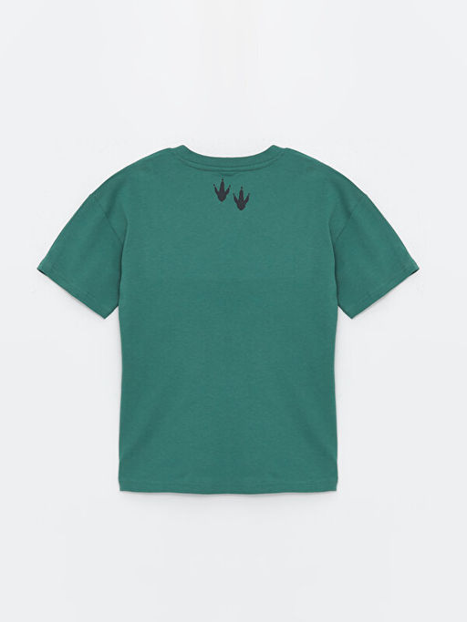 Bisiklet Yaka Bask?l? K?sa Kollu Erkek ?ocuk Ti??rt - Waikiki фото 2