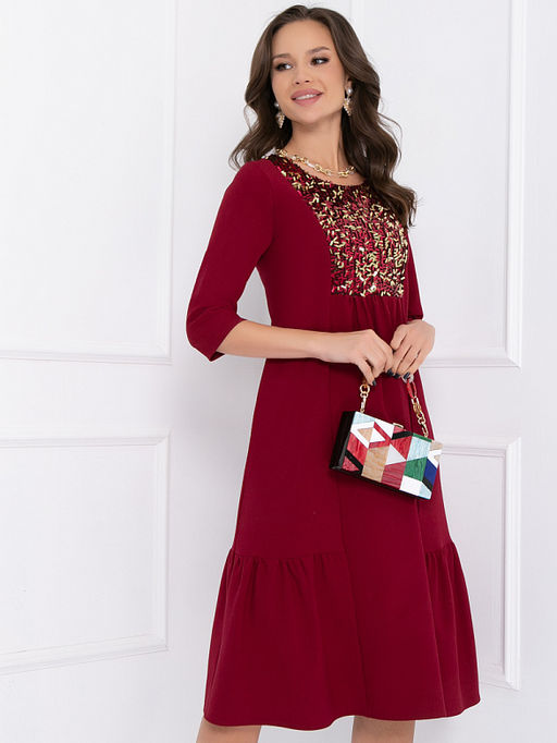 ПЛАТЬЕ ДЭЙФИНА (КАРМИН ШАЙН) - Bellovera фото 3