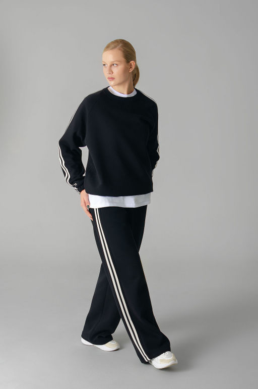 Арт. 2918 Костюм женский с начесом 46-54 (5 шт) Цвет:черный