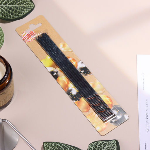 Набор свечей в торт, 6 штук Сияние, голубой с чёрным, 17 см - Страна карнавалия фото 6