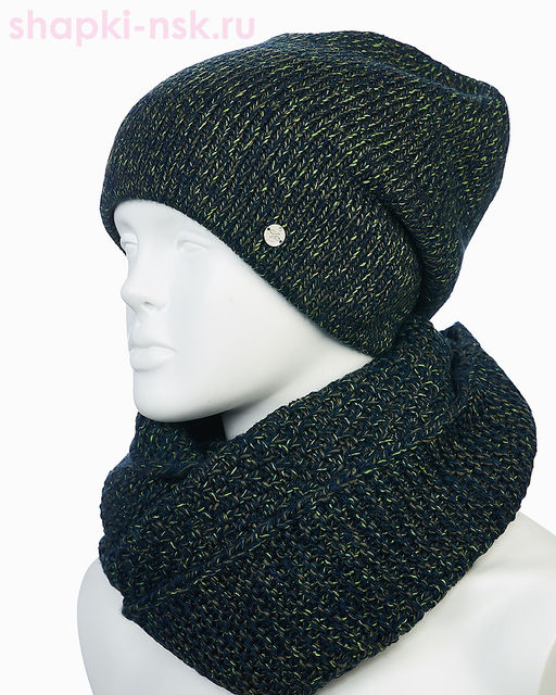 55400-1 Комплект женский (колпак+снуд) (56-58)