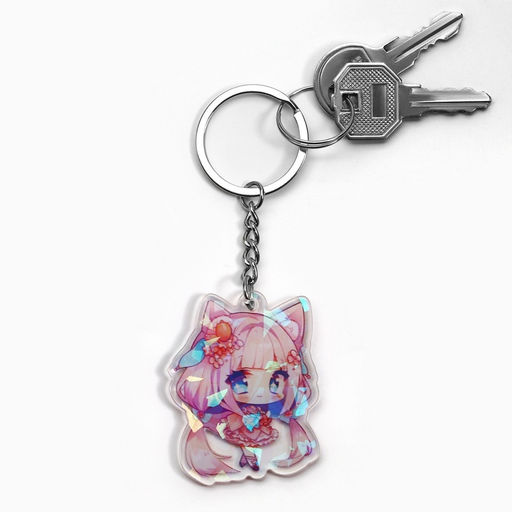 Цена за 2 шт. Брелок для ключей голографический «Аниме», 5 х 4 см