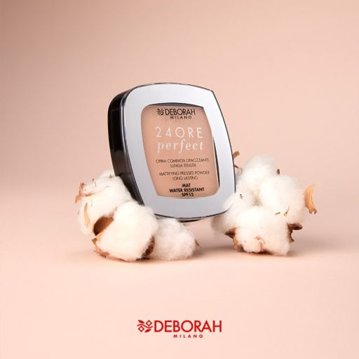 DEBORAH Пудра для лица матирующая стойкая 24ore Perfect тон 4 Beige, 9 г  фото 9