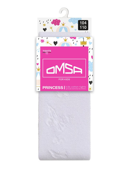 OMSA kids Collant 12A01-2 с ажур рис (бабочки) - bianco  фото 5