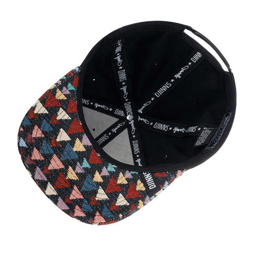 Бейсболка DJINNS арт. 6P SB Inka Delta Rev. (черный / бордовый)