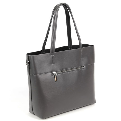 Женская сумка шоппер из эко кожи 8333-836 Грей - Cidirro фото 3