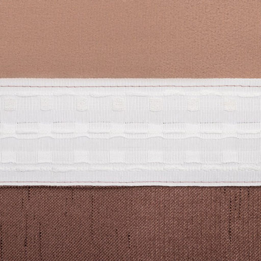 Штора портьерная «Этель. Классика», 130×300 см, коричневая