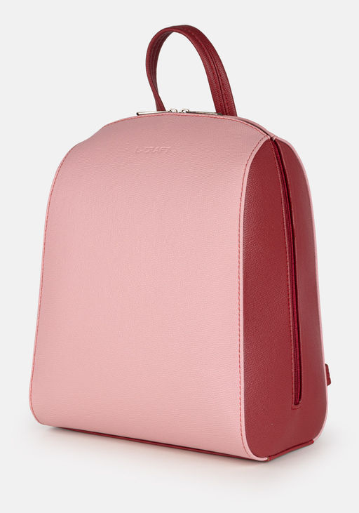 Рюкзак Модель №1528 | кожзам | гладкий | красный розовый | Р831-9 | 32592 - L-craft фото 2