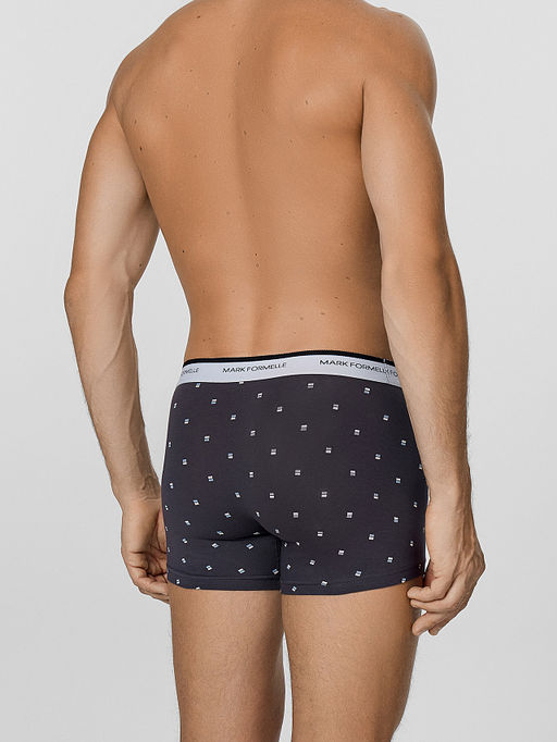 Трусы боксеры мужские серые в наборе, 2 шт