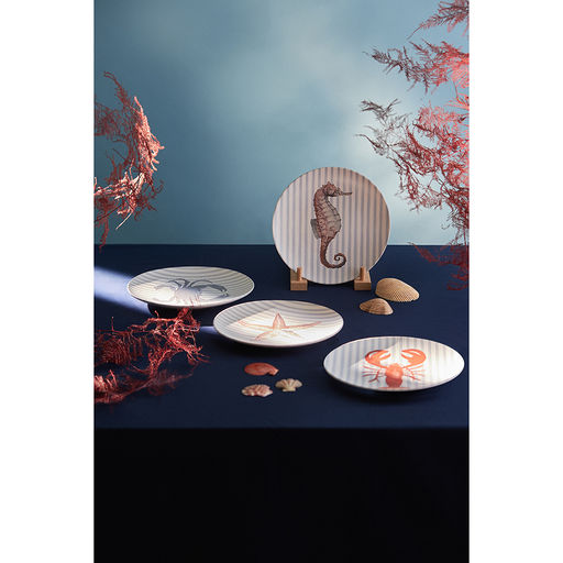 Набор из четырех тарелок Aquarium из коллекции Sea treasures, 21,5 см - Tkano фото 4