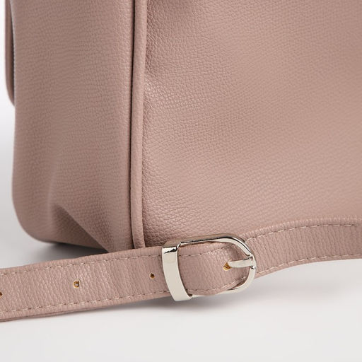 Рюкзак-мини женский TEXTURA, на молнии, размер 22×10×28 см, пудровый