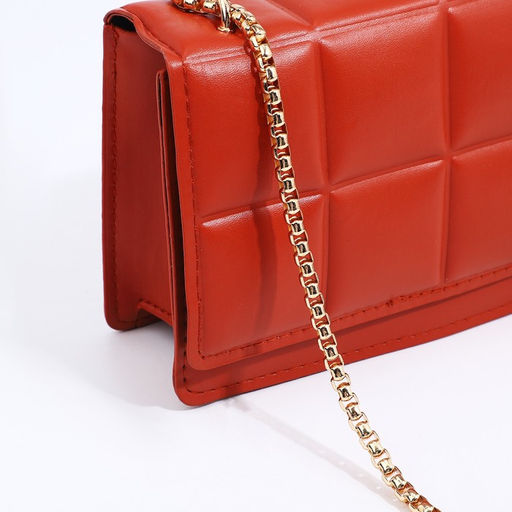 Сумка мессенджер на молнии, цвет рыжий - Simaland фото 4