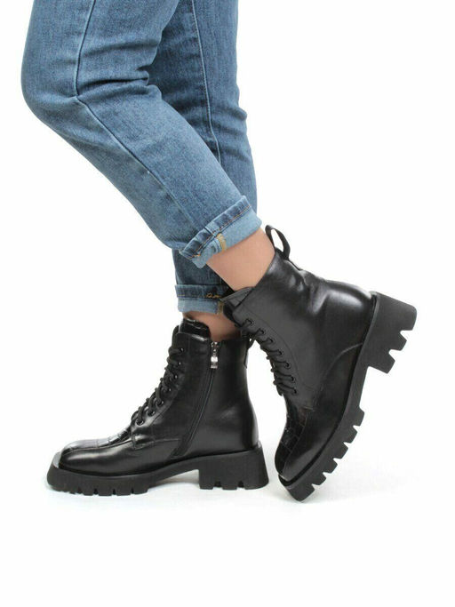 101-CG34-1 BLACK Ботинки демисезонные женские - No name фото 20