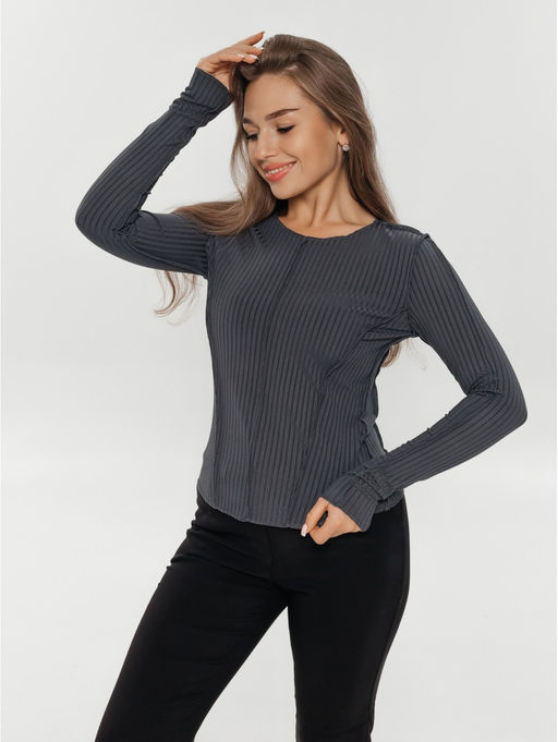 Лонгслив женский Эмма (черный) - Lovetex фото 40