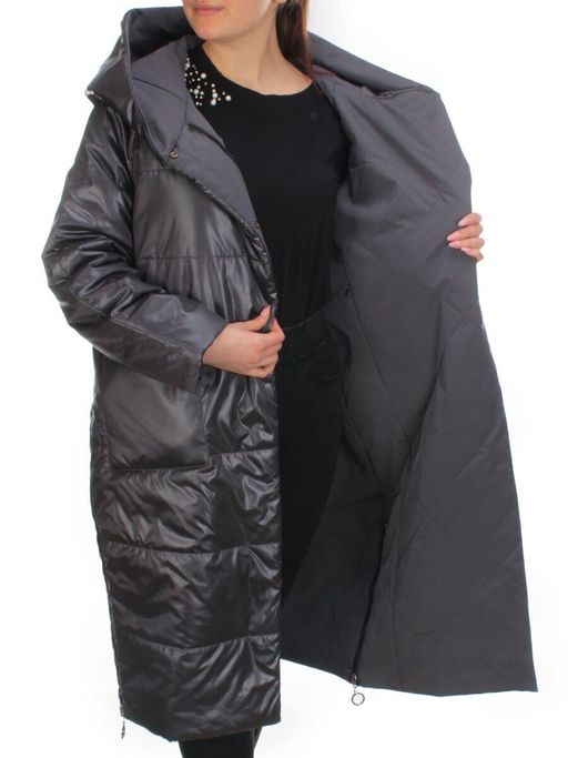 21085 GREY Куртка зимняя двухсторонняя женская облегченная SNOW CLARITY - Fashion фото 8