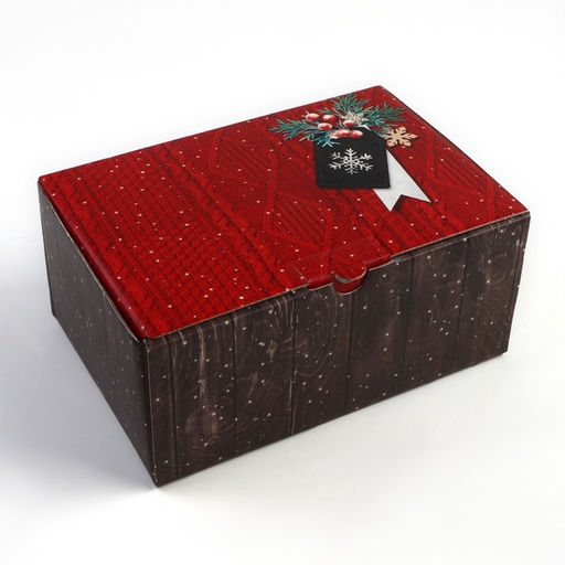Цена за 2 шт. Коробка подарочная новогодняя складная «Тепла и уюта», 22×15×10 см, Новый год