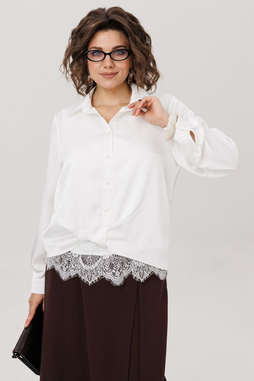 Рубашка ANELLI 1663 перламутровая жемчужина  фото 2