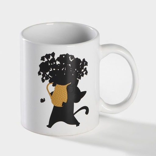 Кружка - хамелеон Доляна Мечтай и улыбайся, 350 мл, керамика, белая