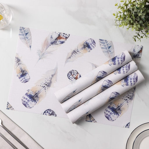 Салфетки сервировочные на стол Доляна «Легкость», 4 шт., 30×45 см, белые