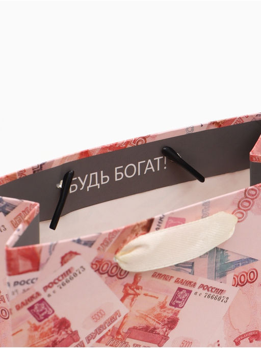 Цена за 3 шт. Пакет подарочный «Деньги», 12×15×5.5 см