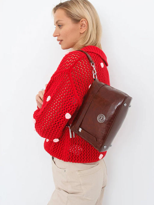 Сумка 0227CB coffee Polina&Eiterou