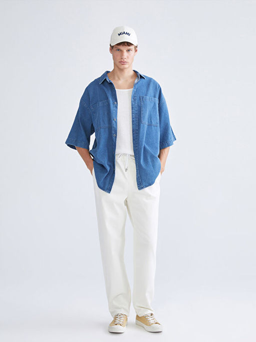 Baggy Fit Erkek Jean Pantolon