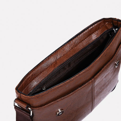 Сумка мужская, цвет коричневый - Simaland фото 5