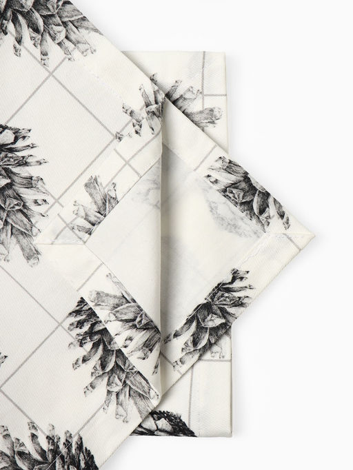 Набор салфеток сервировочных на стол Этель Christmas, 2 шт., белые, с декоративными кольцами, 45?45 см