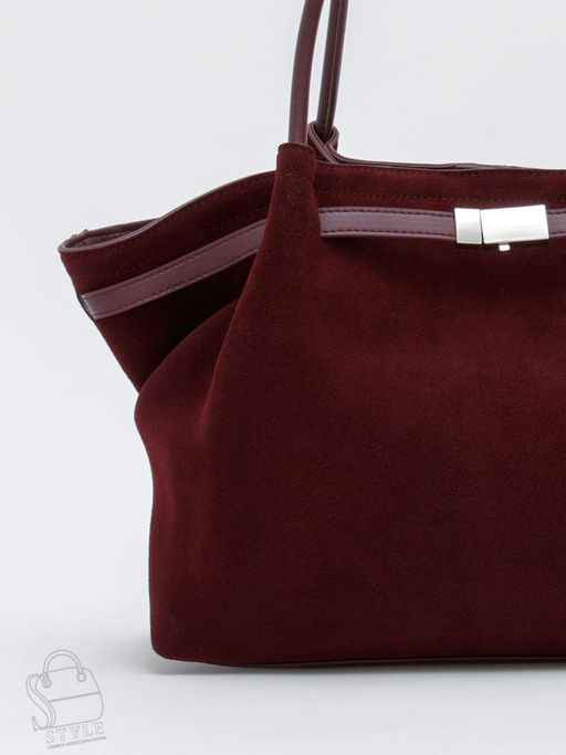 Сумка женская кожаная 990181NN wine red Natale Navetta