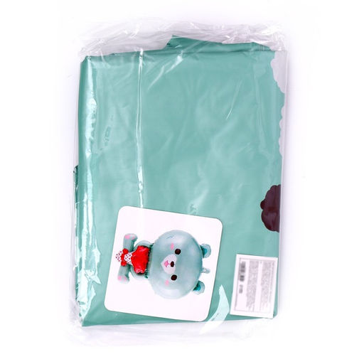 Цена за 5 шт. Воздушный шар фольгированный 33 Медведь бирюзовый, фигура животного - Страна карнавалия фото 2