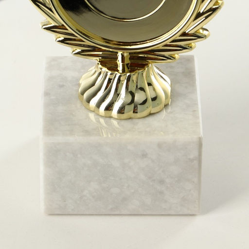Кубок под нанесение, наградная фигура, золото, подставка камень, 17×9.5×5 см