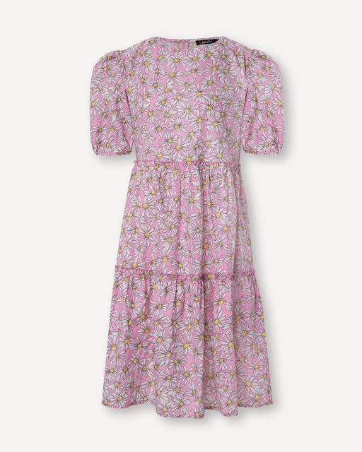 Розовое платье с цветочным принтом - Incity фото 2