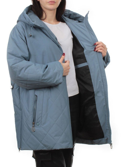 F-804 GRAY BLUE Куртка демисезонная женская (100 гр. холлофайбер) - Fashion фото 7