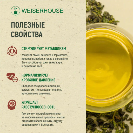 Живой чай / Габа зеленая (живой чай), 1 уп. * 200 гр. - Weiserhouse фото 6