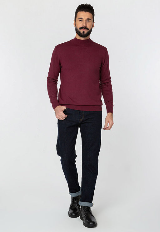Джемпер мужской CASINO c122-RR23 бордовый фото 4