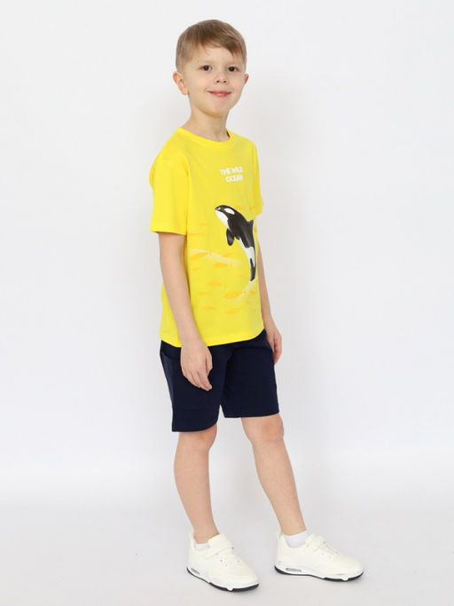 CRB wear/CSKB 63789-30-402 Футболка для мальчика,желтый/Ex.Cherubino  фото 3