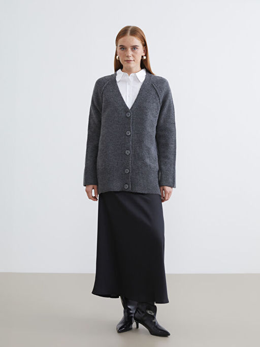 V Yaka Kad?n Triko H?rka